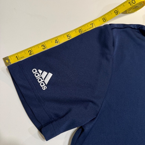 Adidas Youth/Teen GOLF Polo Shirt Regular Fit Short Sleeve - Dark Blue Size L - Picture 11 of 11